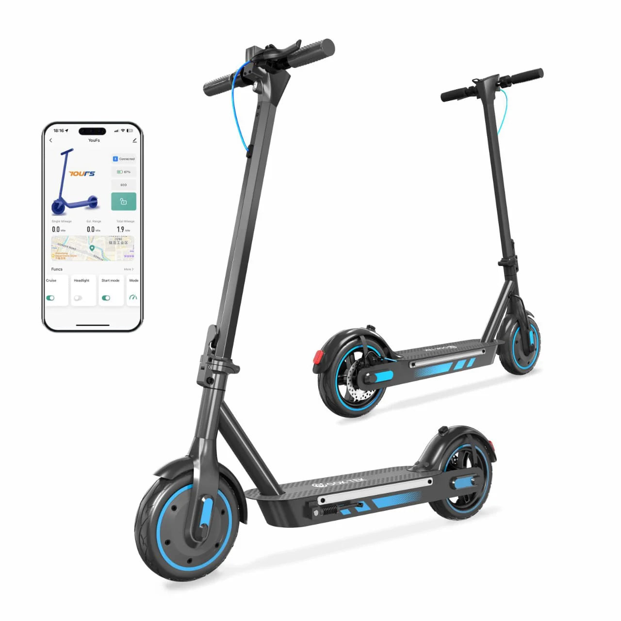 V10 Pro Elsparkcykel (30 km/h)