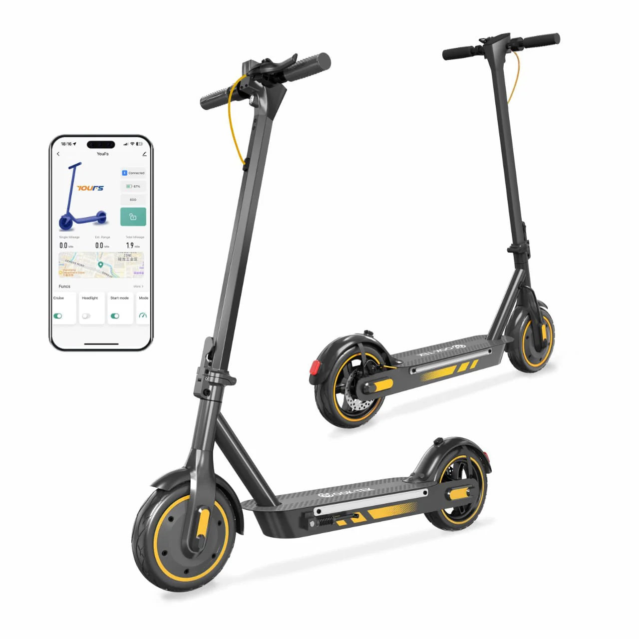 V10 Pro Elsparkcykel (30 km/h)