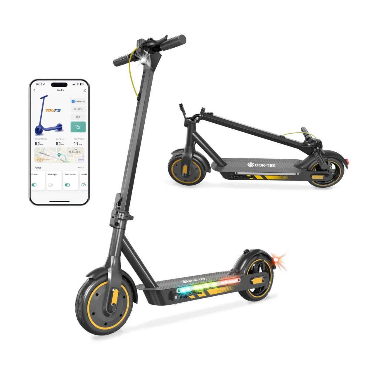 V10 Pro Elsparkcykel (30 km/h)