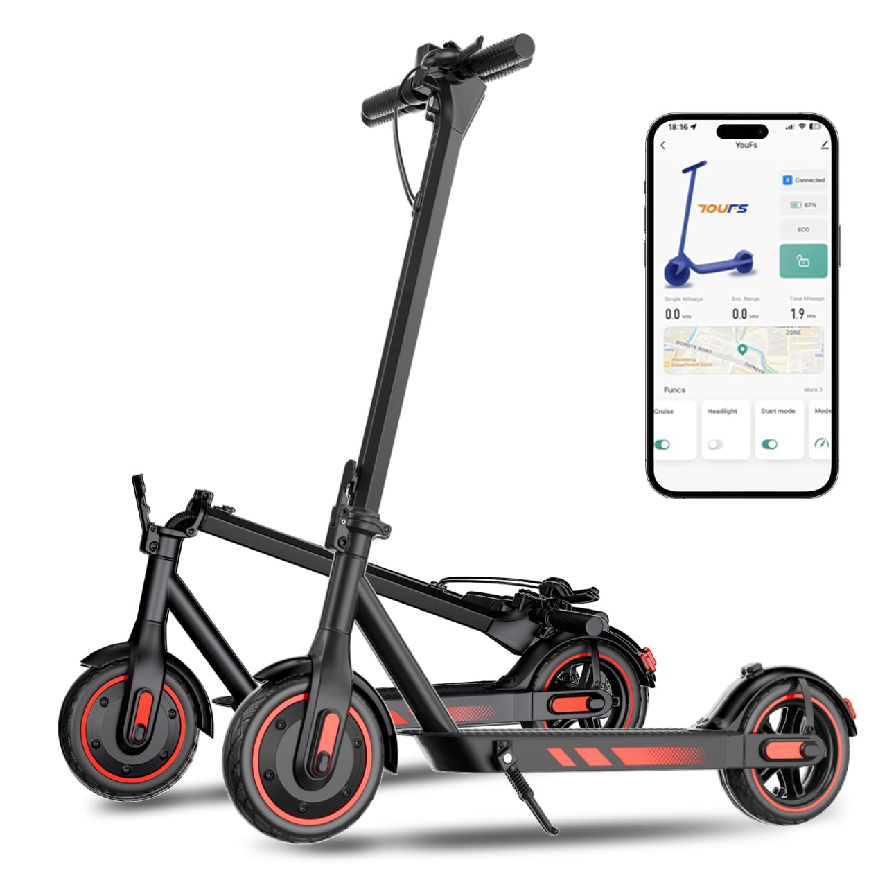V10 Elsparkcykel (30 km/h)