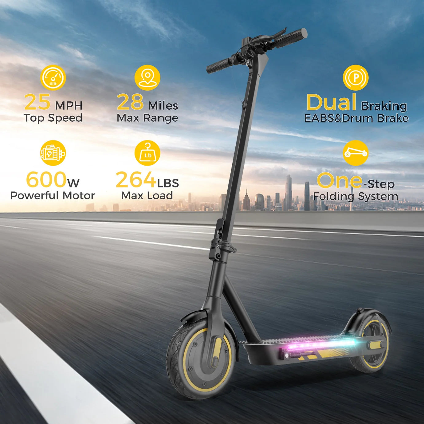 V10 Pro Elsparkcykel (30 km/h)